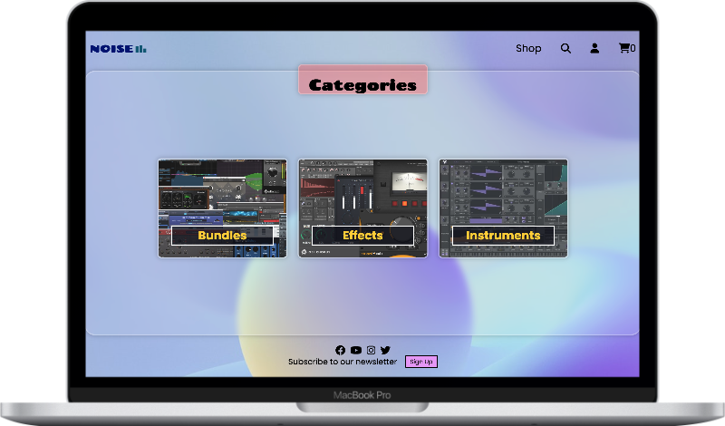 noise shop app for desktop